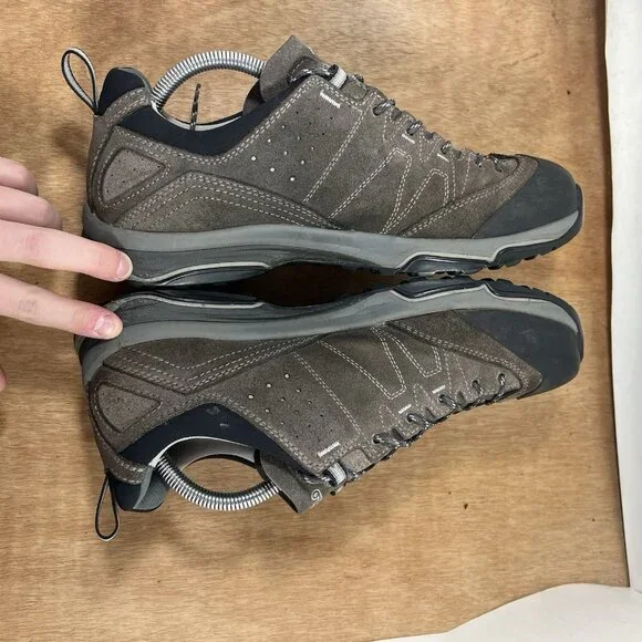 Asolo Low Top Suede Hiking Approach Boots Shoes Mens Size 10.5 Black Grey - Picture 6 of 10